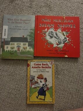 Vintage Children’s Storybook Lot - Red, Cream, Yellow Covers